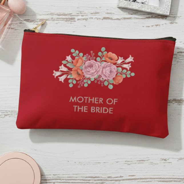 Mother of the Bride Floral Red Pouch (Creator Uploaded)