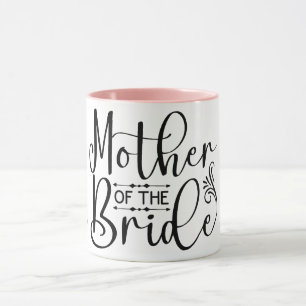 Mother of the Bride Flowing Script Personalised  Mug