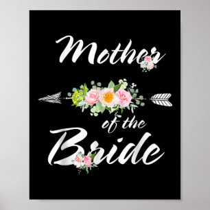 Mother Of The Bride Funny Wedding Party Mother Lov Poster