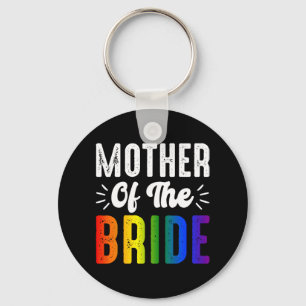 Mother Of The Bride Gay Lesbian Wedding Lgbt Pride Key Ring