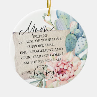 Mother Of The Bride Gift Ceramic Ornament