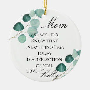 Mother Of The Bride Gift Ceramic Ornament