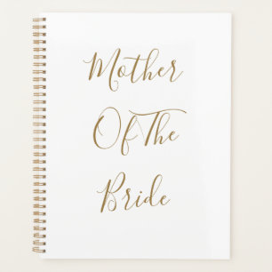 Mother Of The Bride Gold White Weddings Gift Favou Planner