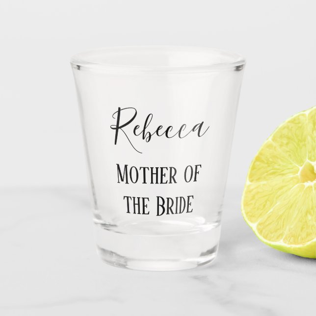 Mother of the Bride Keepsake Shot Glass (Front)