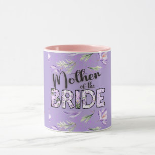 Mother of the Bride Lavender Crocus Personalised Mug