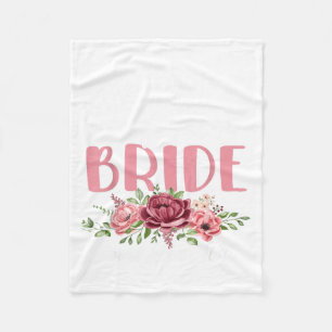 Mother of The Bride Loved First Bride and Groom Fleece Blanket