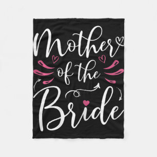 Mother Of The Bride Matching Bridal Party Wedding Fleece Blanket
