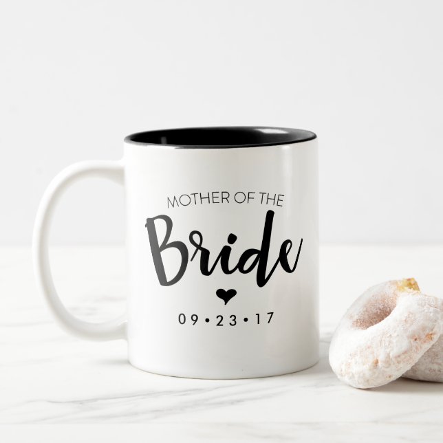 Mother of the Bride Mug Personalise Your Date (With Donut)