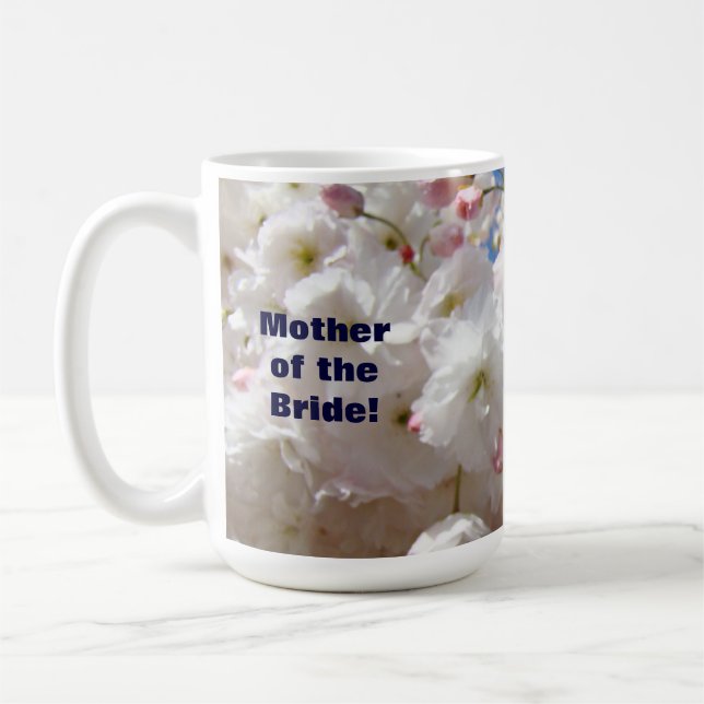 Mother of the Bride mugs Wedding Blossom Flowers (Left)