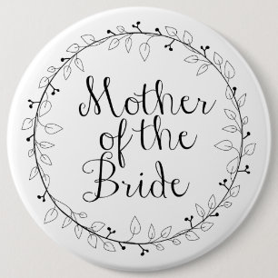 Mother of the Bride name tag 6 Cm Round Badge