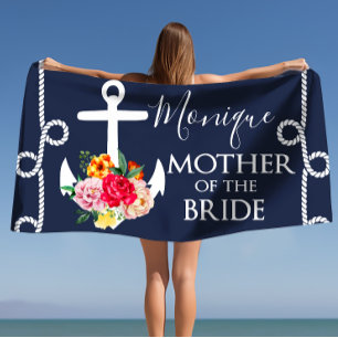 Mother of the Bride Personalised Wedding Beach  Towel