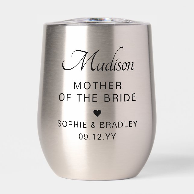 Mother of the Bride Personalised Wedding Gift (Front)