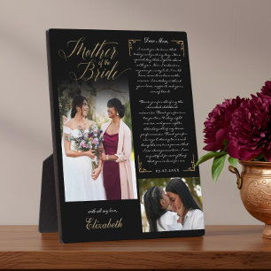 Mother of the Bride Photos Wedding Memory Keepsake Plaque
