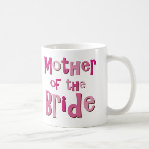 Mother of the Bride Pink Brown Coffee Mug