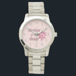 Mother of The Bride Pink Watch<br><div class="desc">Great design in 3D pink and white</div>