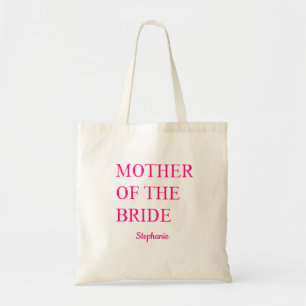 Mother Of The Bride Pink Wedding Gift Favour Cute Tote Bag