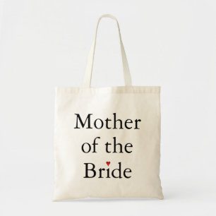 Mother of the Bride Red Heart Tote Bag