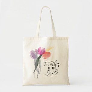 Mother of the Bride Simple Spring Tulips Wedding Tote Bag