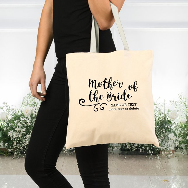 Mother of the Bride Tote Bag | Chic Modern Script (Creator Uploaded)