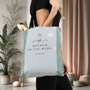 Mother of the Bride Tote   Sage Green & Gold Bag