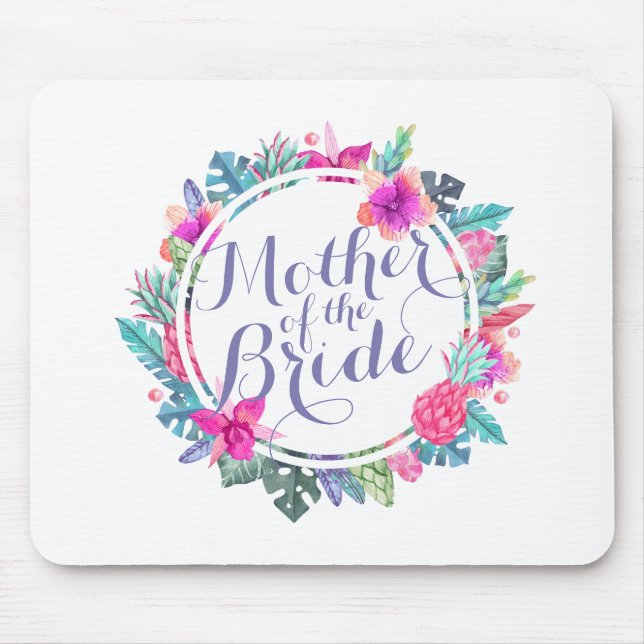 Mother of the Bride Tropical Wedding | Mousepad (Front)