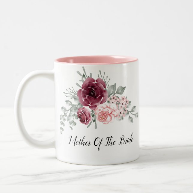 MOTHER OF THE BRIDE Two-Tone COFFEE MUG (Left)