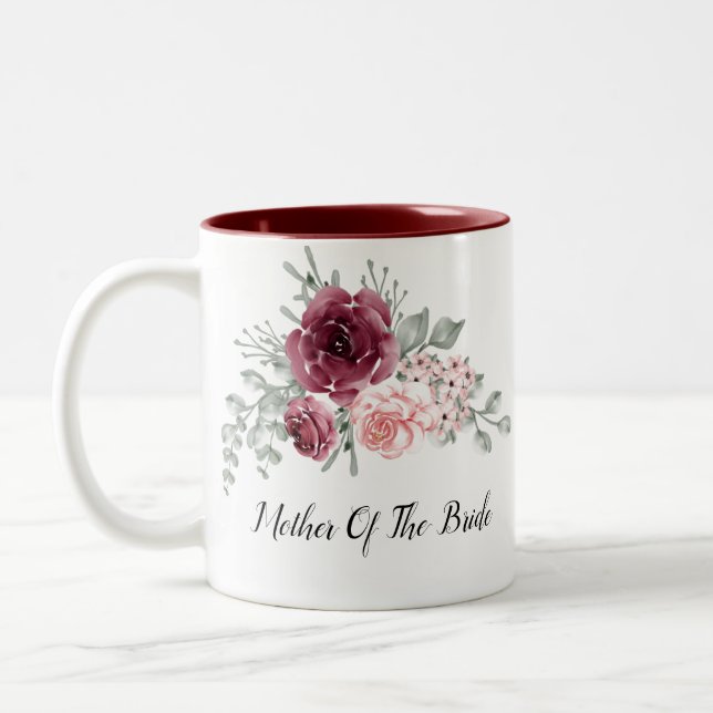 MOTHER OF THE BRIDE Two-Tone COFFEE MUG (Left)