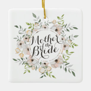 Mother of the Bride Watercolor Ornament