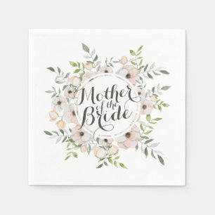 Mother of the Bride Watercolor Sketch   Napkin