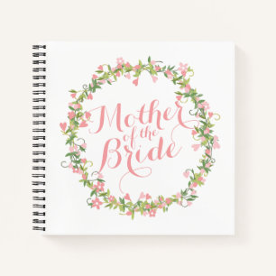 Mother of the Bride Watercolor Wedding Guestbook Notebook