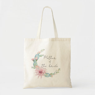 Mother of the bride. Watercolor wedding succulents Tote Bag