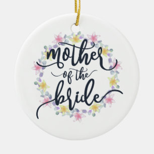 Mother of the Bride Wedding Calligraphy Ornament