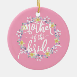 Mother of the Bride Wedding Calligraphy Ornament