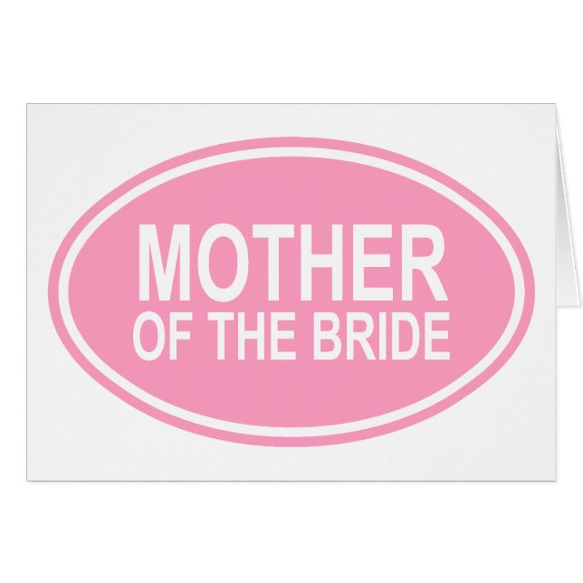 Mother of the Bride Wedding Oval Pink (Front Horizontal)