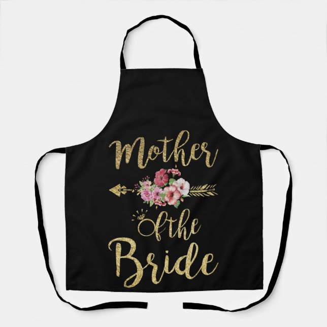 Mother of the Bride Wedding Party Apron (Front)