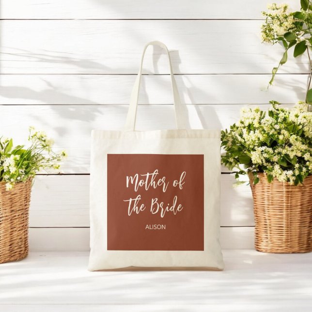 Mother of the Bride Wedding Terracotta Tote Bag (Creator Uploaded)