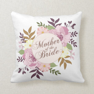 Mother of the Bride Wedding Throw Pillow