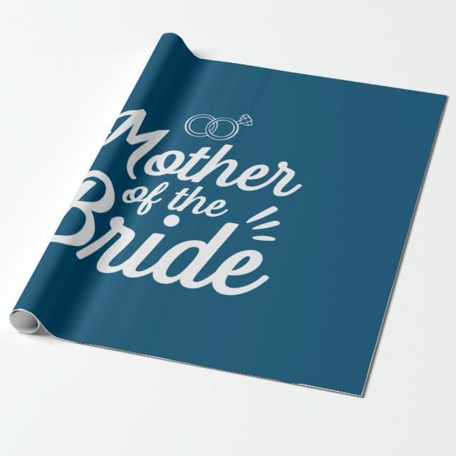 Mother Of The Bride Wrapping Paper (Unrolled)