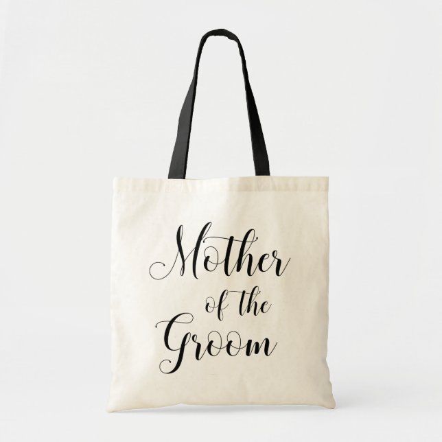 Mother of the groom. Black and white wedding bag (Front)