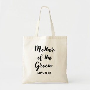 Mother of the Groom Black Personalised Tote Bag