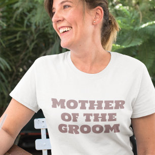 Mother of the GROOM  Black Wedding T-Shirt