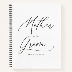 Mother of the Groom Chic Script Notebook