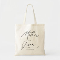 Mother Of The Groom Chic Script Tote Bag
