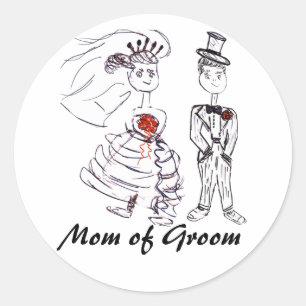 Mother of the Groom Classic Round Sticker