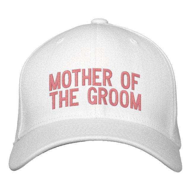 Mother of the Groom Embroidered Hat (Front)