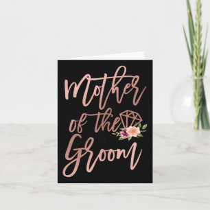 Mother Of The Groom Floral From Bride For Wedding  Card