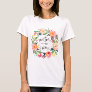 mother of the groom floral wreath -3 T-Shirt