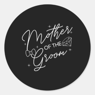 Mother Of The Groom Flowers Family Wedding Party Classic Round Sticker