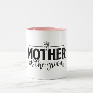 Mother of the Groom Flowing Script Personalised  Mug