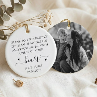 Mother of the Groom Gift from Bride Ceramic Ornament